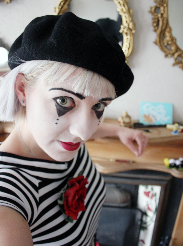 Halloween In My Wardrobe: The Mime - Lipstick, Lettuce & Lycra