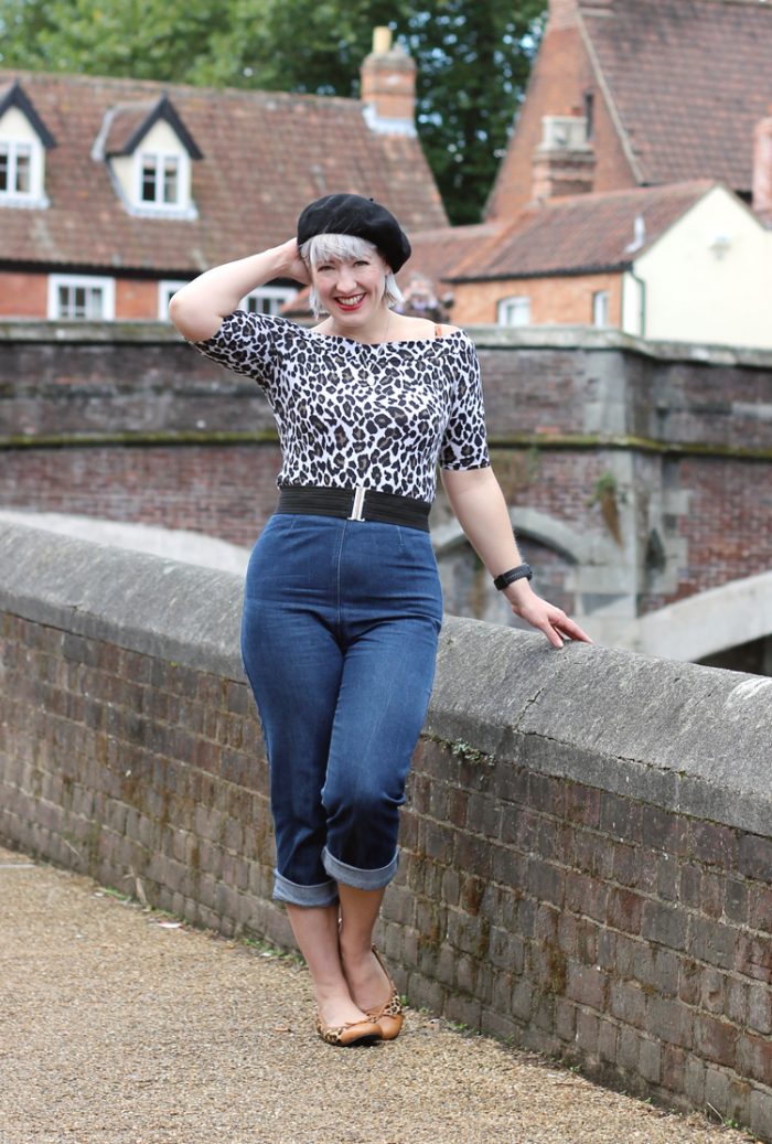 Beret Season - An Autumn Sunday Outfit with a splash of Leopard Print