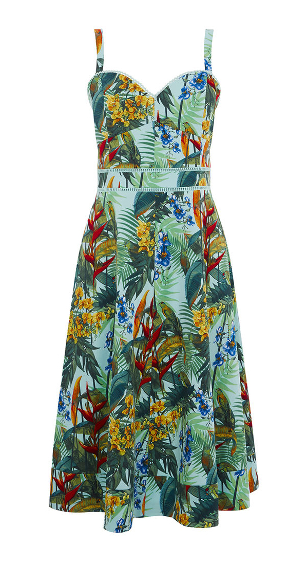 8 Amazing Tropical Midi Dresses that are Hot for Summer